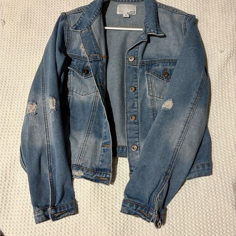 Distressed Denim Jacket